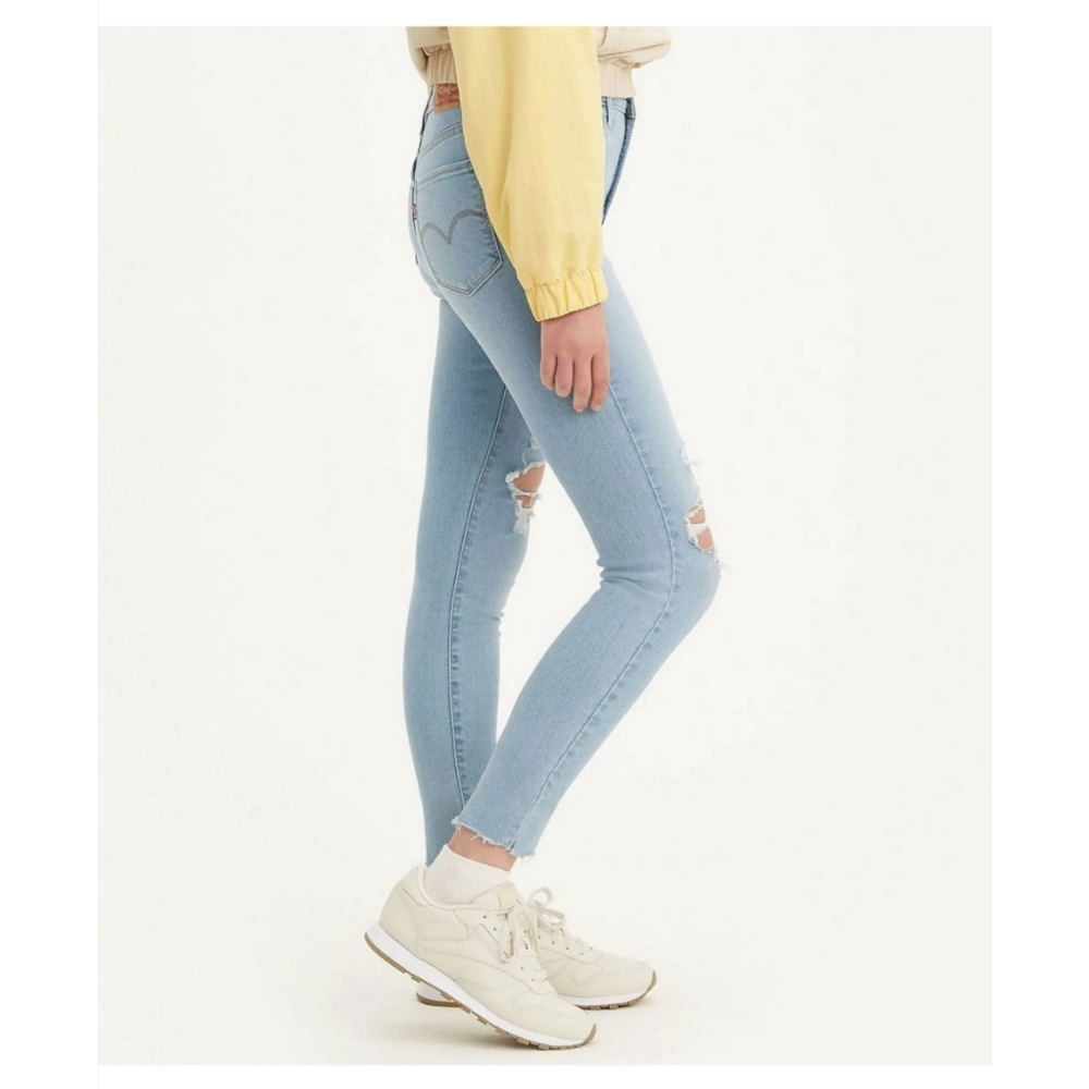 💖 LEVI'S 720 High Rise Super Skinny Ripped Jeans - Picture 3 of 14